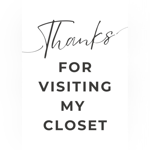 Thanks for visiting my closet! - Picture 1 of 2